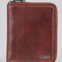 RFID Leather Zip Wallet